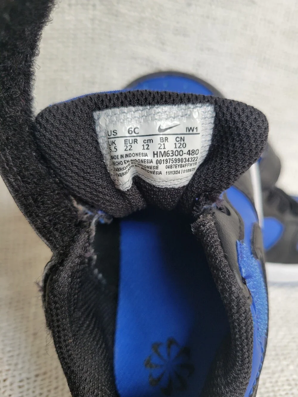 Nike Kids' Blue and Black Low-Top Sneakers